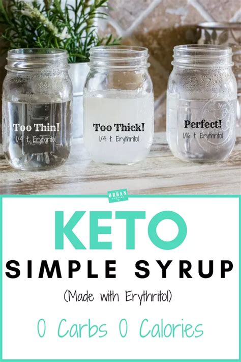 Keto Simple Syrup (Erythritol Simple Syrup Recipe) is a Zero Calorie ...