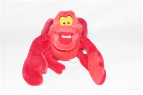 Disney Store Little Mermaid Sebastian Crab Happy Doll Plush Stuffed Soft Toy 6" #Disney | Disney ...