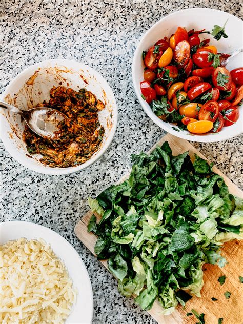 Bowls with various ingredients on kitchen table · Free Stock Photo