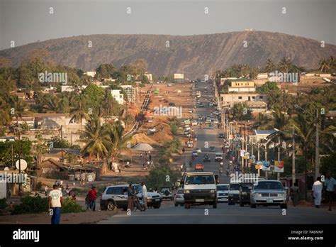 Traffic moves along a busy street in Nampula, Mozambique Stock Photo, Royalty Free Image ...