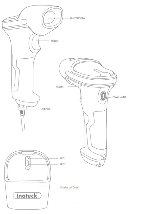 inateck P6 Barcode Scanner User Guide