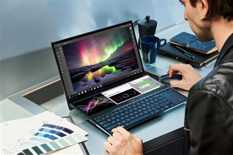 ASUS ZenBook Pro Duo Puts A Large Second 4K Screen Above The Keyboard - SlashGear