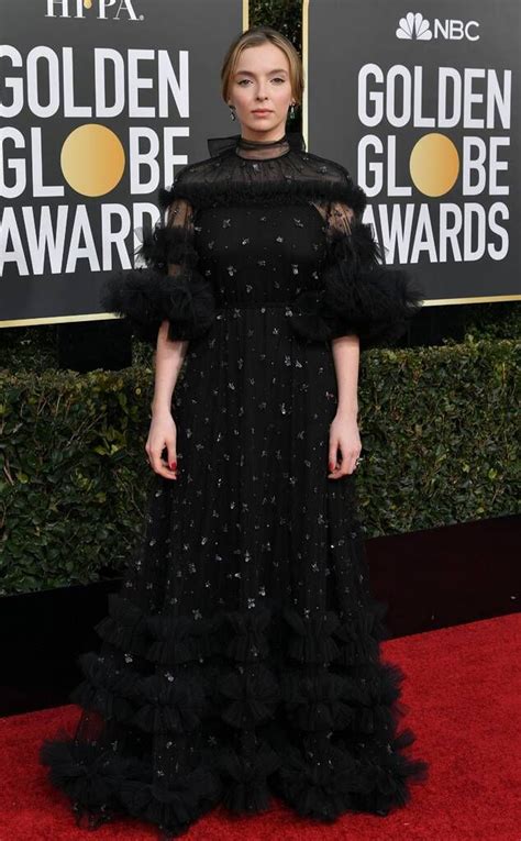 Jodie Comer from 2019 Golden Globes Red Carpet Fashion in 2020 (With ...