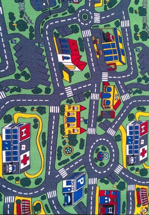 Pin by Ellen Simons on I'm a 90's kid | Map rug, Kids rugs, Road kids