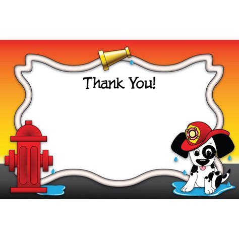 7 Thank you cards ideas | firefighter, fireman, community helpers theme