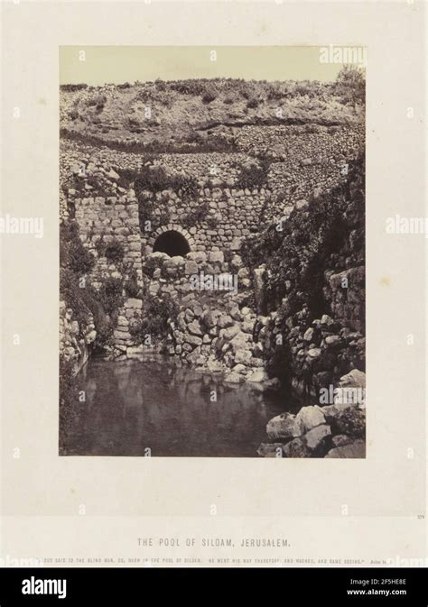 Pool of Siloam, Jerusalem Stock Photo - Alamy