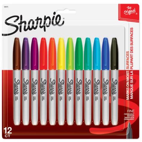 Sharpie® Fine Point Permanent Markers, 12 ct - QFC