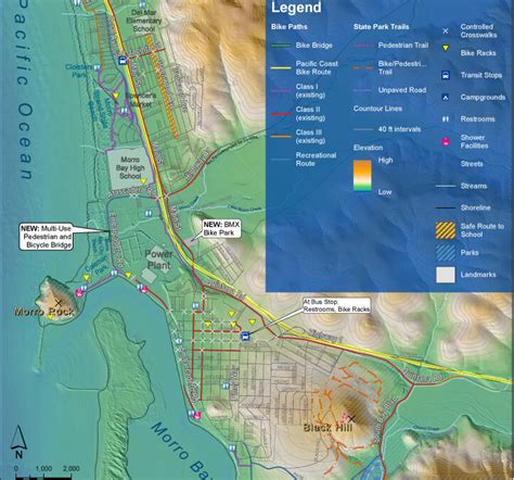 City of Morro Bay Bike Map - The Camp Site - Your Camping Resource