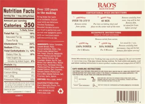 Rao's® Chicken Parmesan Frozen Meal, 8.5 oz - QFC