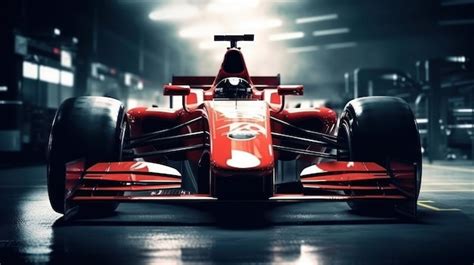 Premium AI Image | A red race car with the number 24 on the side