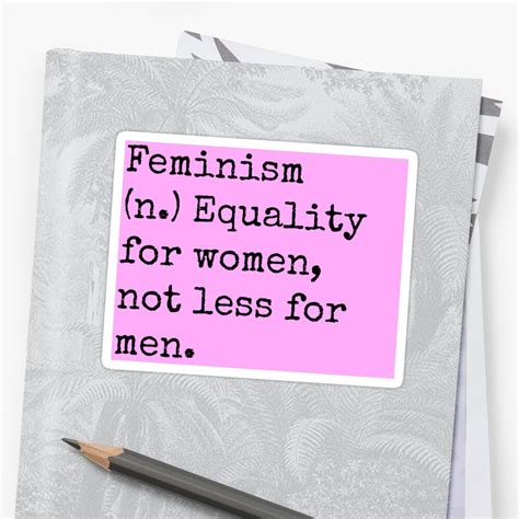 "Feminism Sticker" Sticker by TVFangirl | Redbubble