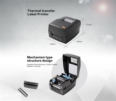 4 Inch Desktop Barcode Label Printer, Direct Thermal/Thermal Transfer ...