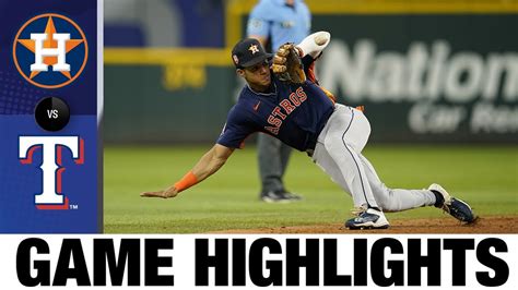 Astros vs. Rangers Game Highlights (8/30/22) | MLB Highlights - YouTube