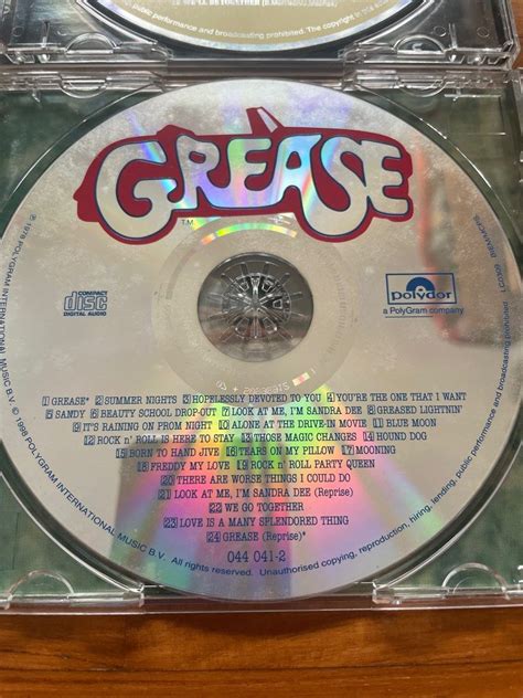 Grease 1&2 Movie Soundtrack CD, Hobbies & Toys, Music & Media, CDs & DVDs on Carousell