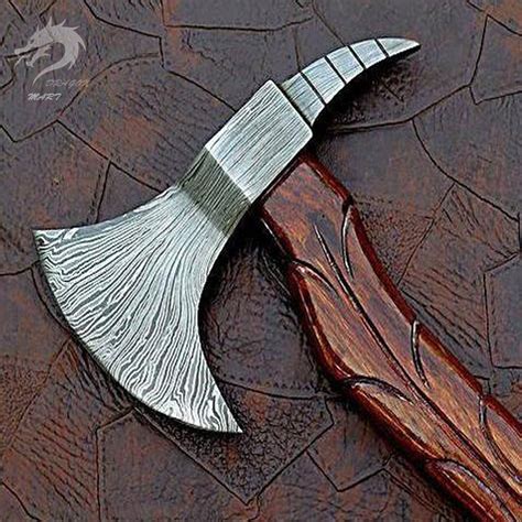 Hand Forged VIKING AXE Damascus Viking Throwing Axe Viking | Etsy