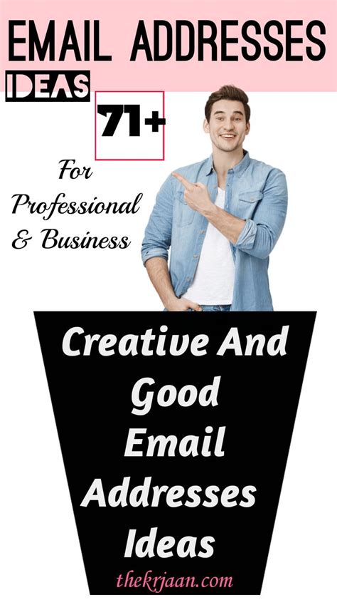 70+ Creative And Good Email Address Ideas That Work | Business email ...