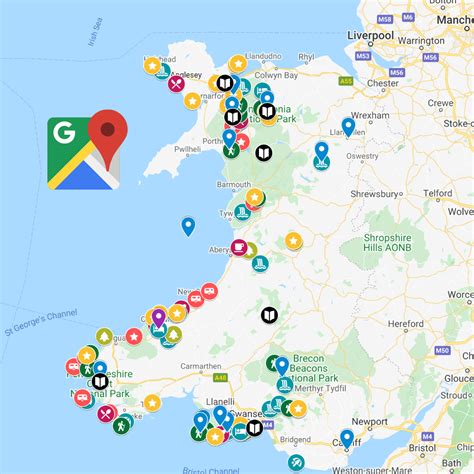 All the best spots in Wales, on a Google Map! 2021 Travel Guide