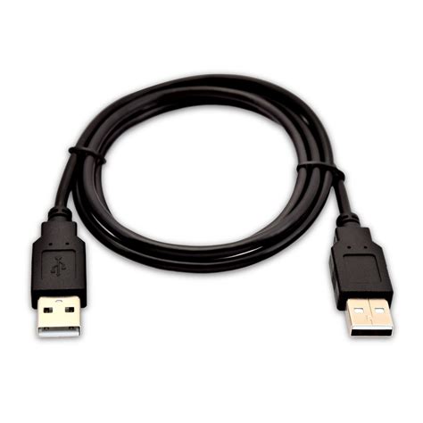 V7 USB Cable USB 2.0 A Male to USB 2.0 A Male 2m 6.6ft, Black - Walmart.com