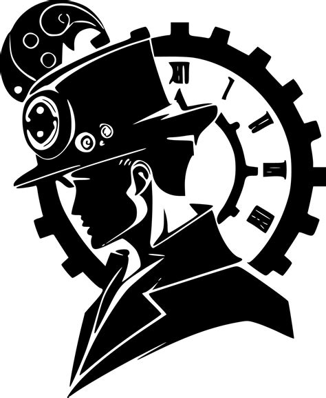 Steampunk, Minimalist and Simple Silhouette - Vector illustration 23554557 Vector Art at Vecteezy