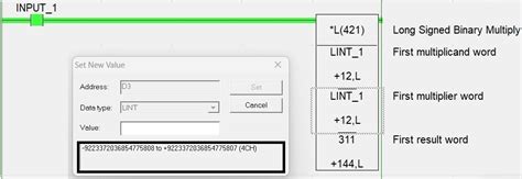 Omron Long Integer data Type (LINT)