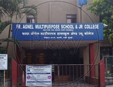 Image of Fr. Agnel Multipurpose School & Jr. College, Vashi, Navi Mumbai, India wide angle shot ...