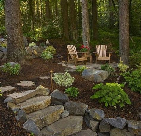 Pin on patios | Sloped backyard, Backyard landscaping, Backyard garden