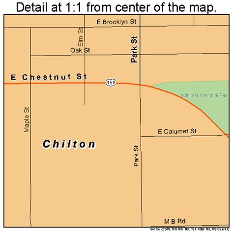 Chilton Wisconsin Street Map 5514475