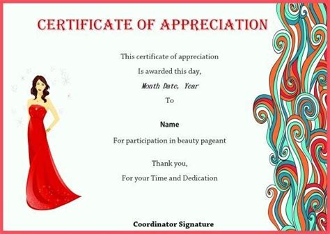 Pin On Beauty Pageant For 11+ Pageant Certificate Template | Certificate templates, Certificate ...