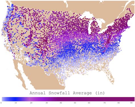 U.S. Snowfall Map 2024 - Melly Sonnnie