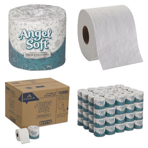 80 Toilet Tissue Septic System Safe Angel Soft Standard Roll White (450 Sheets) #ANGELSOFT ...