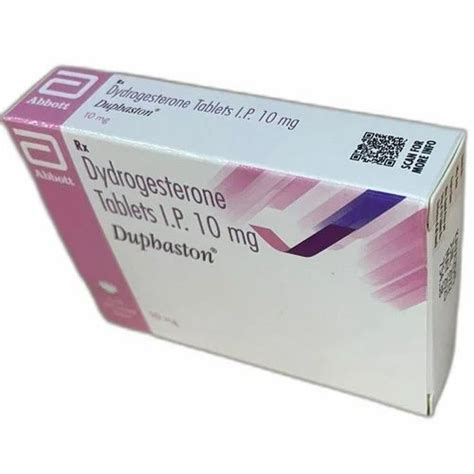 Duphaston Dydrogesterone Tablets IP, Packaging Type: Strip, Dose: 10mg at Rs 754.38/stripe in ...