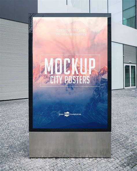 Free City Poster Mockups (PSD)