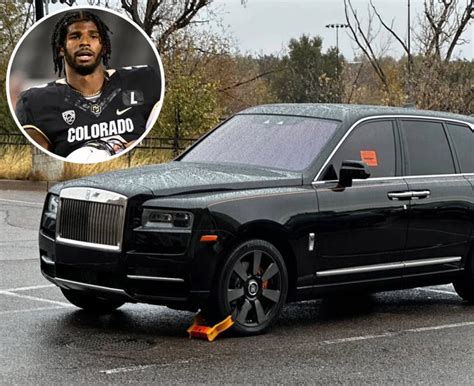 Colorado QB Shedeur Sanders Has His $375K Rolls Royce Booted By Campus ...