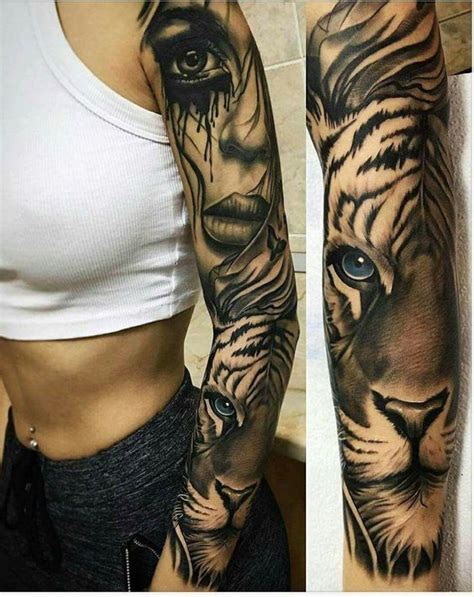 Seleção das melhores tatuagens braço fechado para o sexo masculino e feminino. Ideias ...