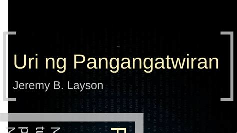 Uri ng Pangangatwiran by Jeremy Layson on Prezi