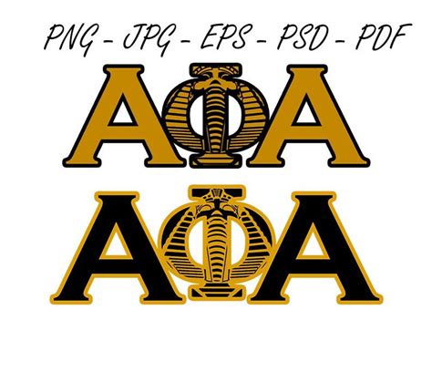 Alpha Phi Alpha Fraternity Png Bundle 1906 Silhouette, Cricut Digital ...