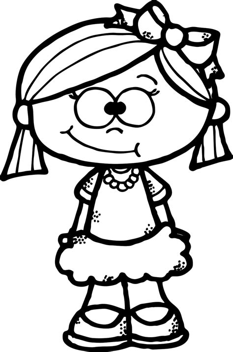 Cute girl Clipart Freebie | Clip art freebies, Cartoon girl drawing, Girl clipart