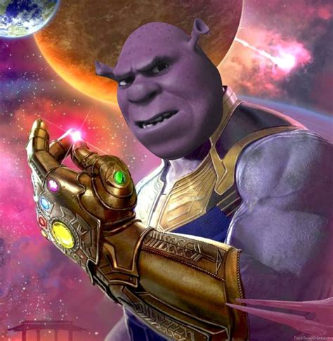 Thanos Shrek snap | Face Swap Online