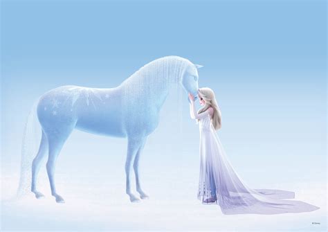 New image of Elsa in white dress shows details of frozen version of the ...