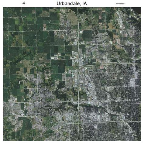 Aerial Photography Map of Urbandale, IA Iowa