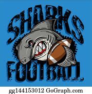 75 Sharks Football Clip Art | Royalty Free - GoGraph