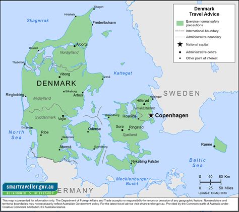 Denmark Map : Denmark wall map | Laminated wall maps of the world. : Europe is the western part ...