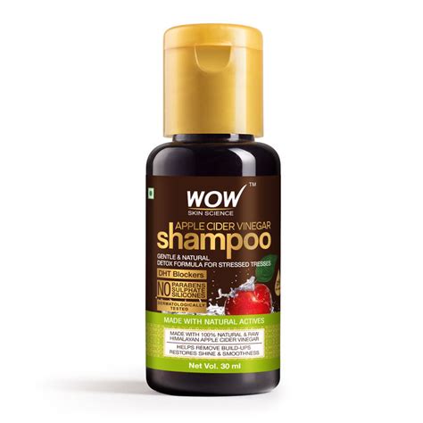 Buy WOW Skin Science Apple Cider Vinegar Shampoo (30 ml) online at purplle.com.