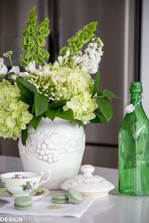 Inviting Spring Into Your Home with an Arrangement of Green Flowers