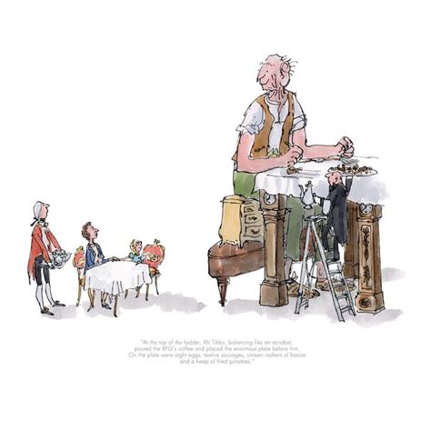 The BFG and Queen | Quentin blake, Quentin blake illustrations, Roald dahl