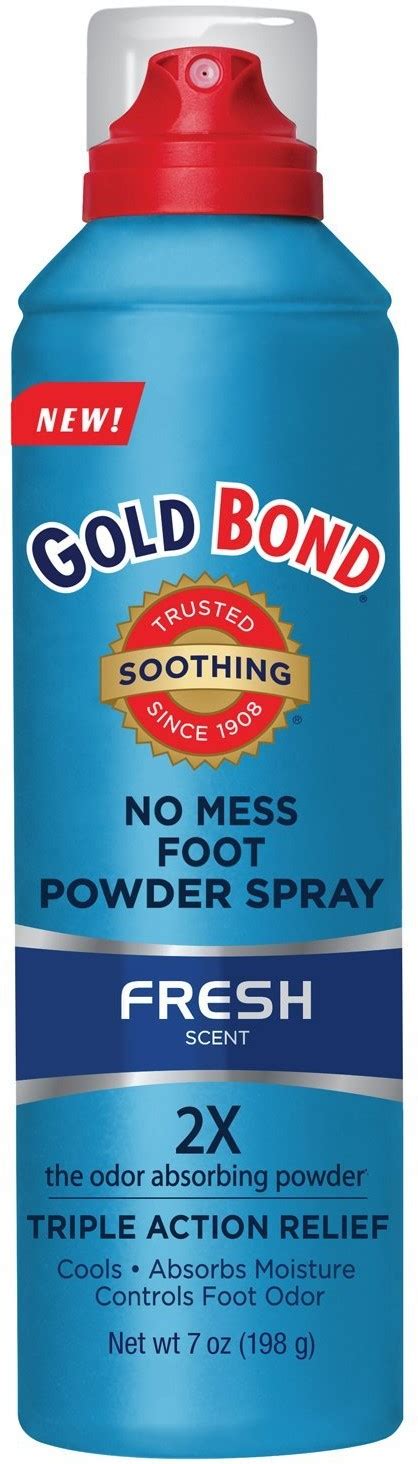 Gold Bond Foot Powder Spray Fresh Scent 7 Ounce Can (207ml) (6 Pack) - Walmart.com - Walmart.com