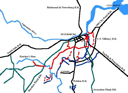 The Battle of Fort Stedman NPS Map: Prelude