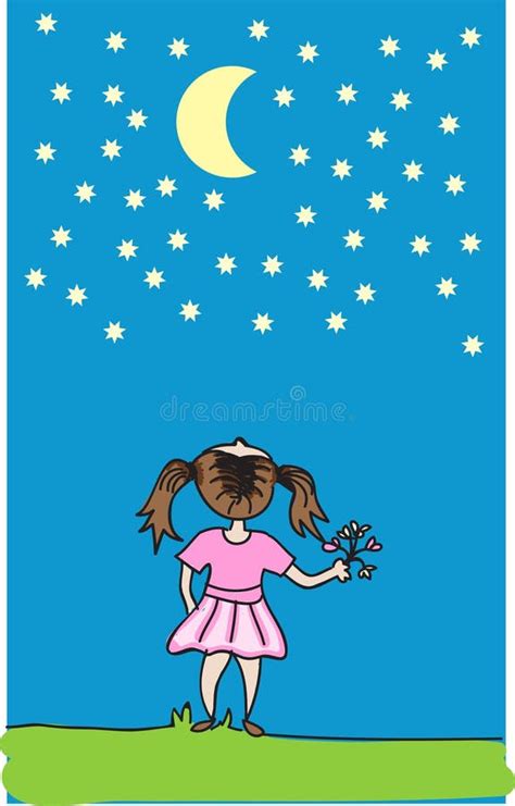 Wish upon a star stock vector. Illustration of cartoon - 7721655