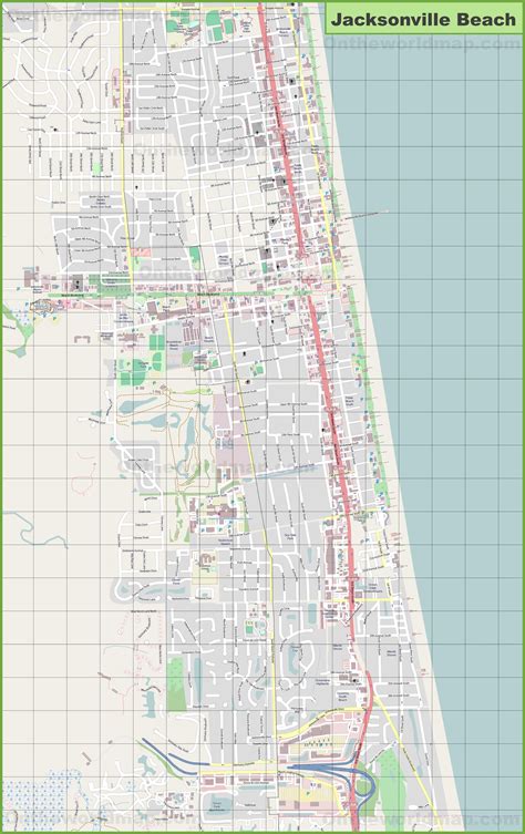 Jacksonville Beach map