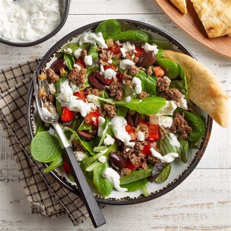 Gyro Salad with Tzatziki Dressing Recipe: How to Make It